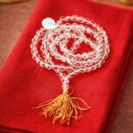 Sphatik Mala Diamond Cut 7–8 mm | हीरा कट स्फटिक माला