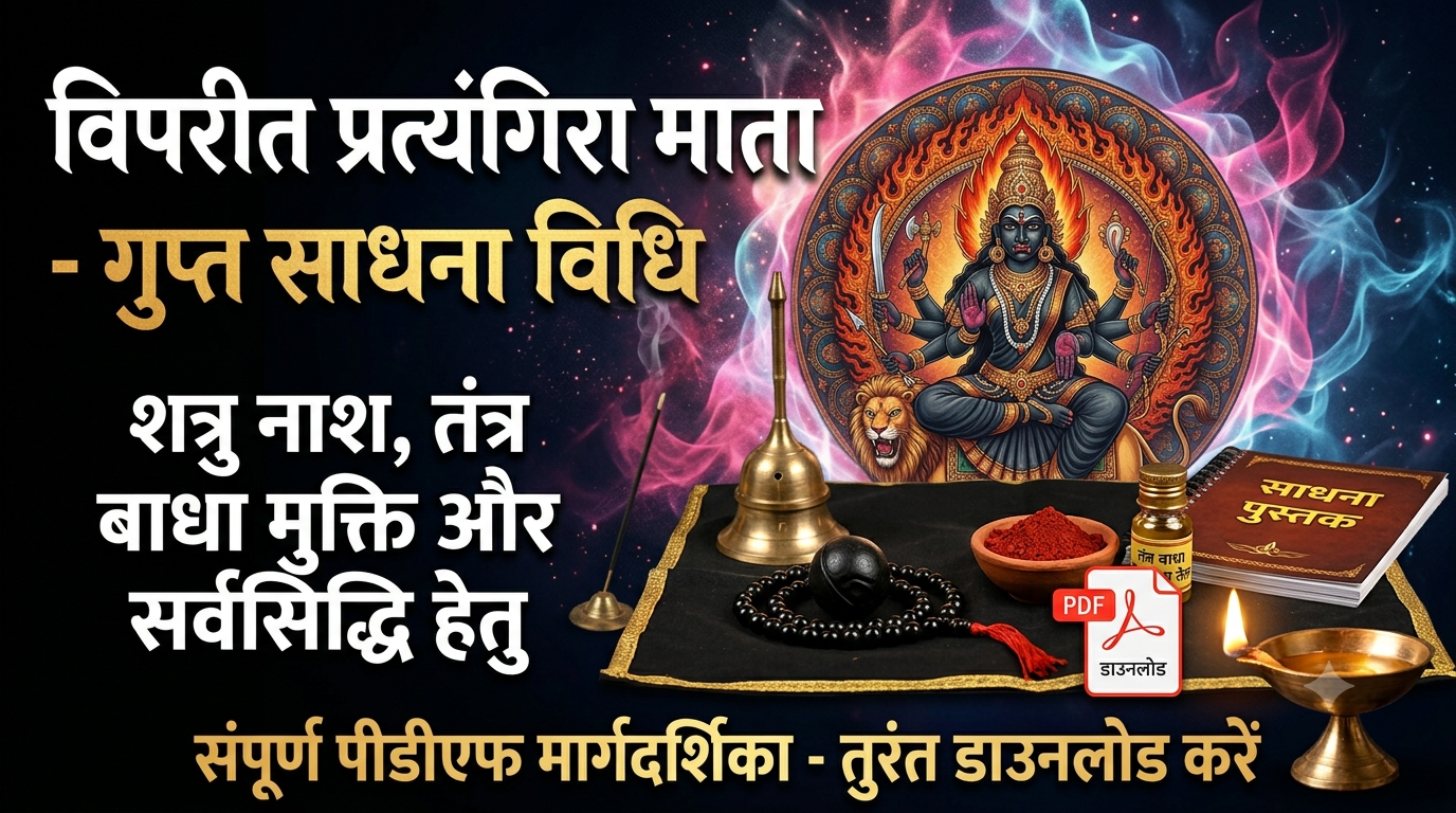 विपरीत प्रत्यंगिरा साधना विधि PDF Vipreet Pratyangira